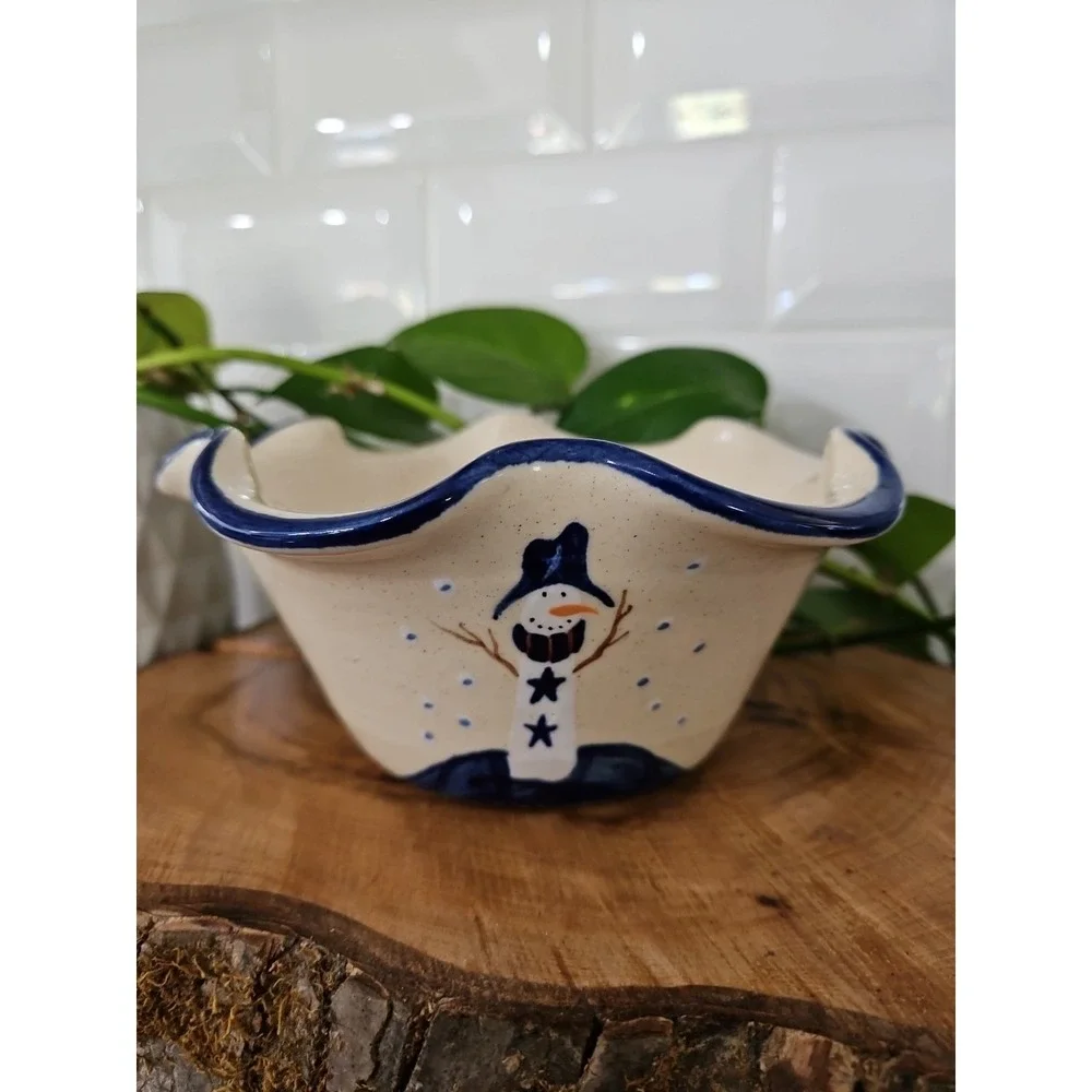 Vintage SNOWMAN POTTERY‎ Bowl